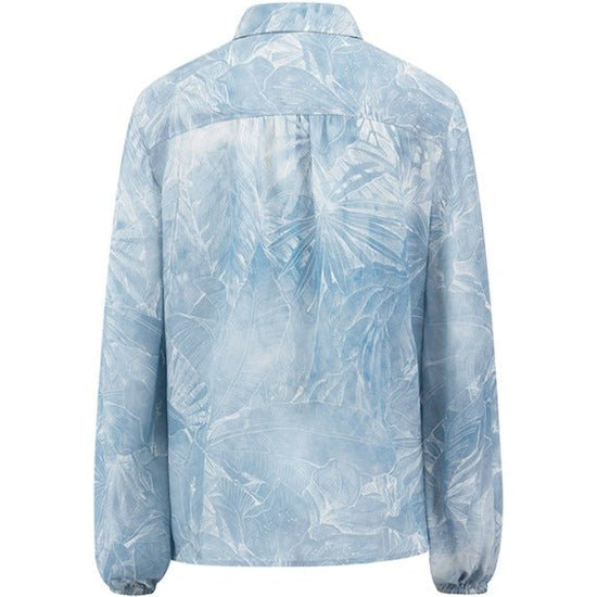 Young Ideas & Henmores - Abstract Palm Shirt - 452 Wave Blue - 8