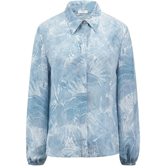Young Ideas & Henmores - Abstract Palm Shirt - 452 Wave Blue - 8