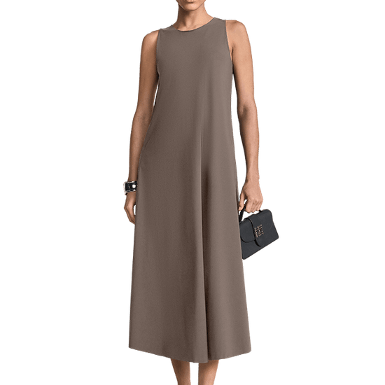 Young Ideas & Henmores -Boundless Horizon Sleeveless Jersey Dress -646 Ash -8