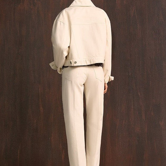 Young Ideas & Henmores -Boundless Horizon Wide Leg Jeans -818 Oat -8