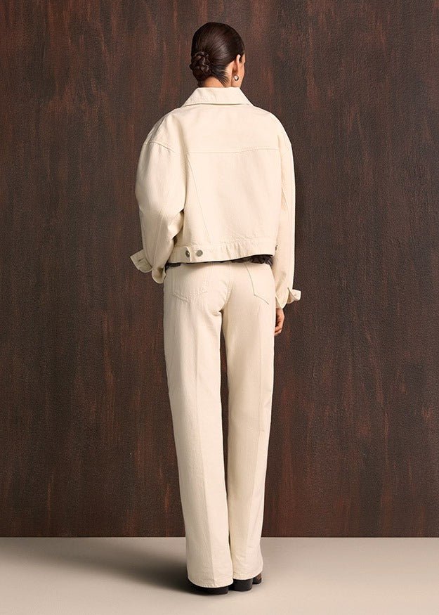 Young Ideas & Henmores -Boundless Horizon Wide Leg Jeans -818 Oat -8