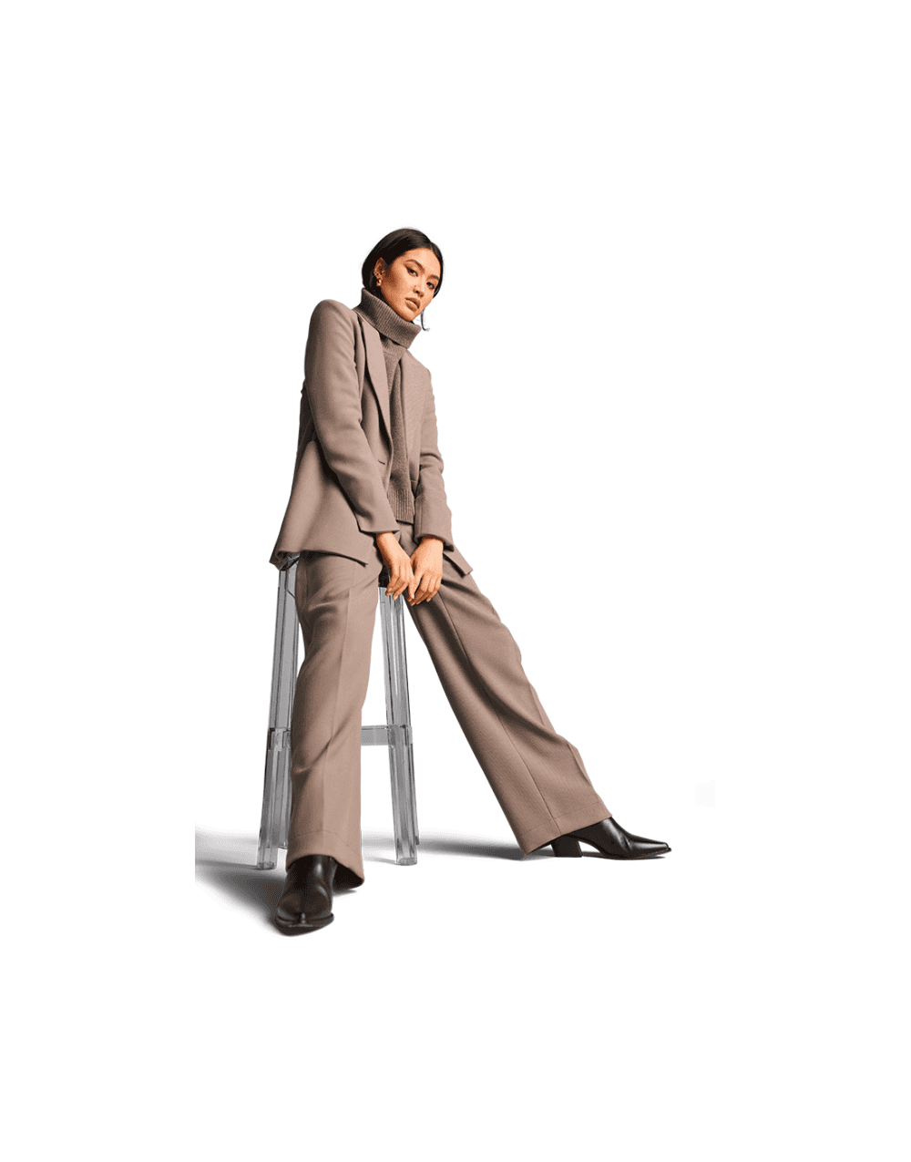 Young Ideas/Henmores - Buttoned Wide Leg Trouser - 627 Jupiter - 10