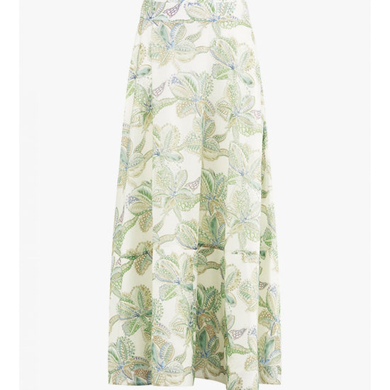 Young Ideas/Henmores - Cactus Print Midi Skirt - 568 Cactus Patterned - 8
