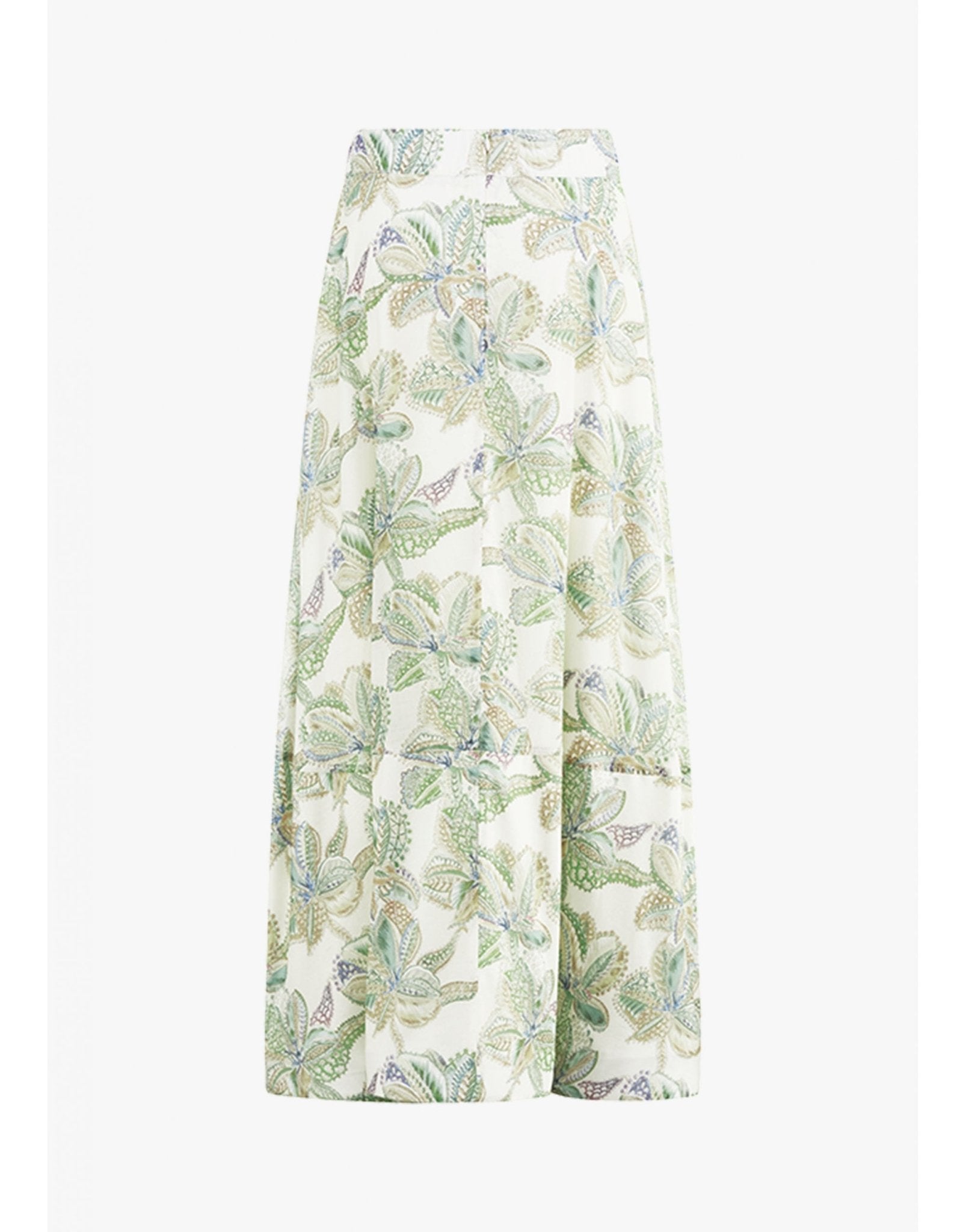 Young Ideas/Henmores - Cactus Print Midi Skirt - 568 Cactus Patterned - 8