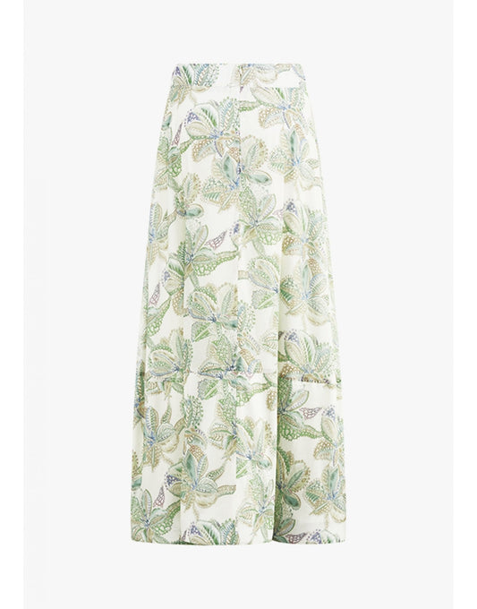 Young Ideas/Henmores - Cactus Print Midi Skirt - 568 Cactus Patterned - 8