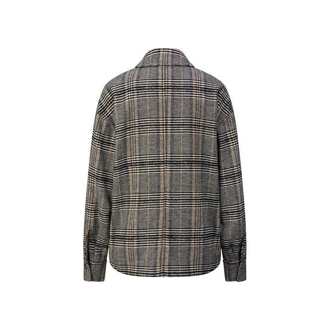 Young Ideas & Henmores -Check Jacket -960 Coal -8