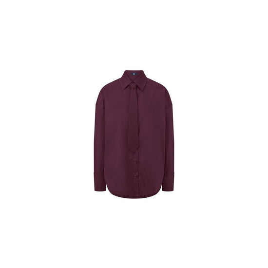 Young Ideas/Henmores - Classic Shirt With Tie Option - 346 Burgundy - 8