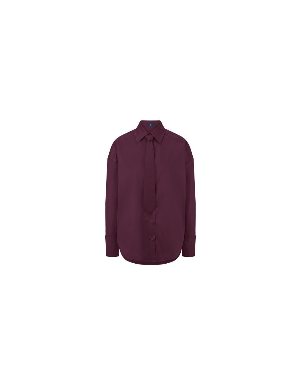 Young Ideas/Henmores - Classic Shirt With Tie Option - 346 Burgundy - 8