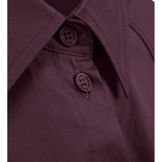 Young Ideas/Henmores - Classic Shirt With Tie Option - 346 Burgundy - 8