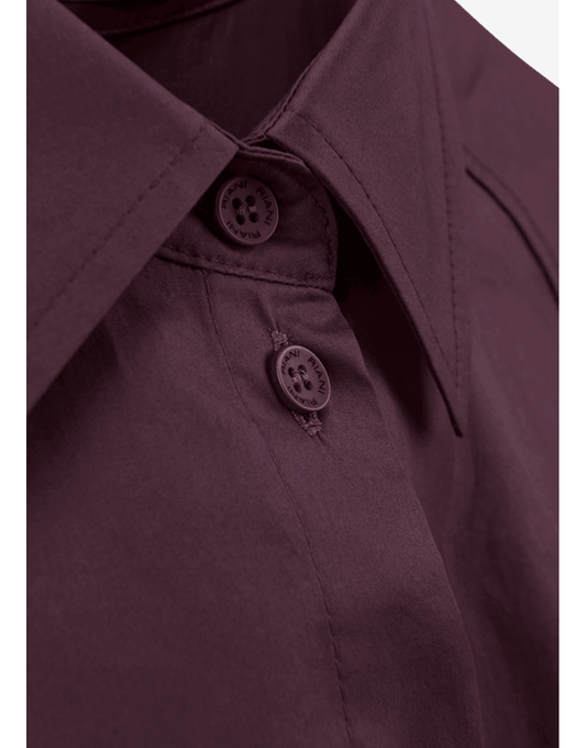 Young Ideas/Henmores - Classic Shirt With Tie Option - 346 Burgundy - 8