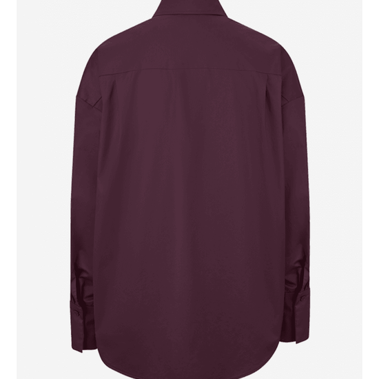 Young Ideas/Henmores - Classic Shirt With Tie Option - 346 Burgundy - 8