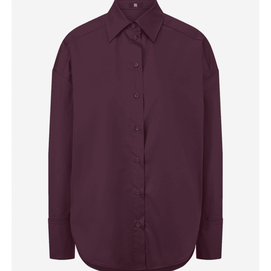 Young Ideas/Henmores - Classic Shirt With Tie Option - 346 Burgundy - 8