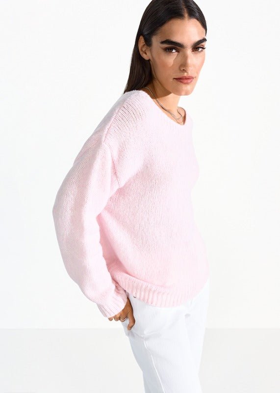 Young Ideas & Henmores -Crew Neck Oversized Jumper -308 Bloom -8