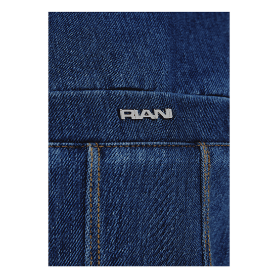 Young Ideas/Henmores - Denim Contrast Stitch Panelled Dress - 423 Light Authentic Blue - 8