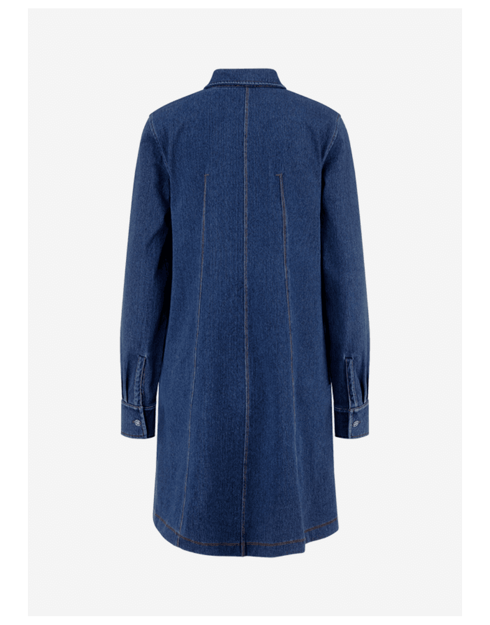 Young Ideas/Henmores - Denim Contrast Stitch Panelled Dress - 423 Light Authentic Blue - 8