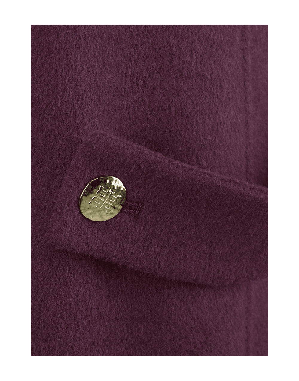 Young Ideas/Henmores - Double Breasted Mid Length Coat - 346 Burgundy - 10