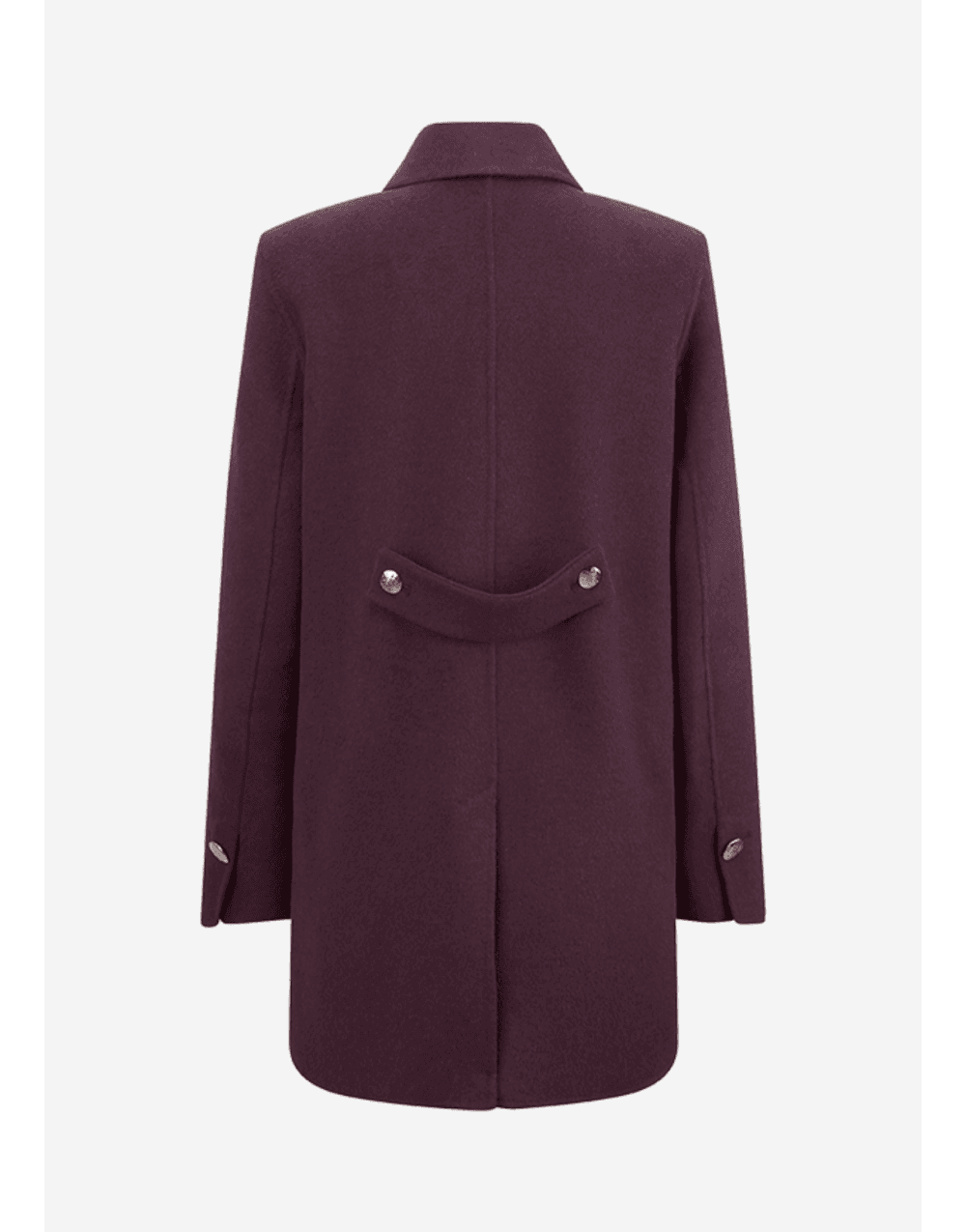 Young Ideas/Henmores - Double Breasted Mid Length Coat - 346 Burgundy - 10