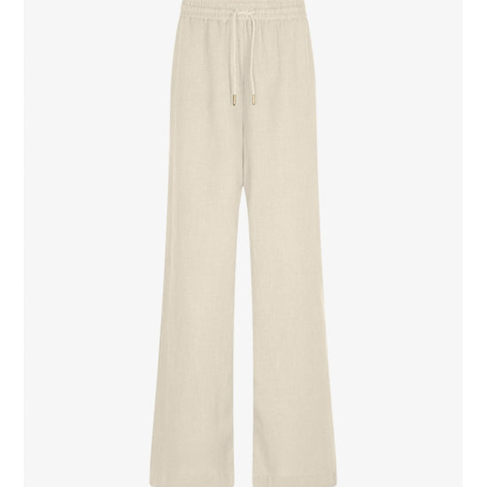 Young Ideas/Henmores - Elasticated Waist Wide Leg Trousers - 524 Khaki - 8