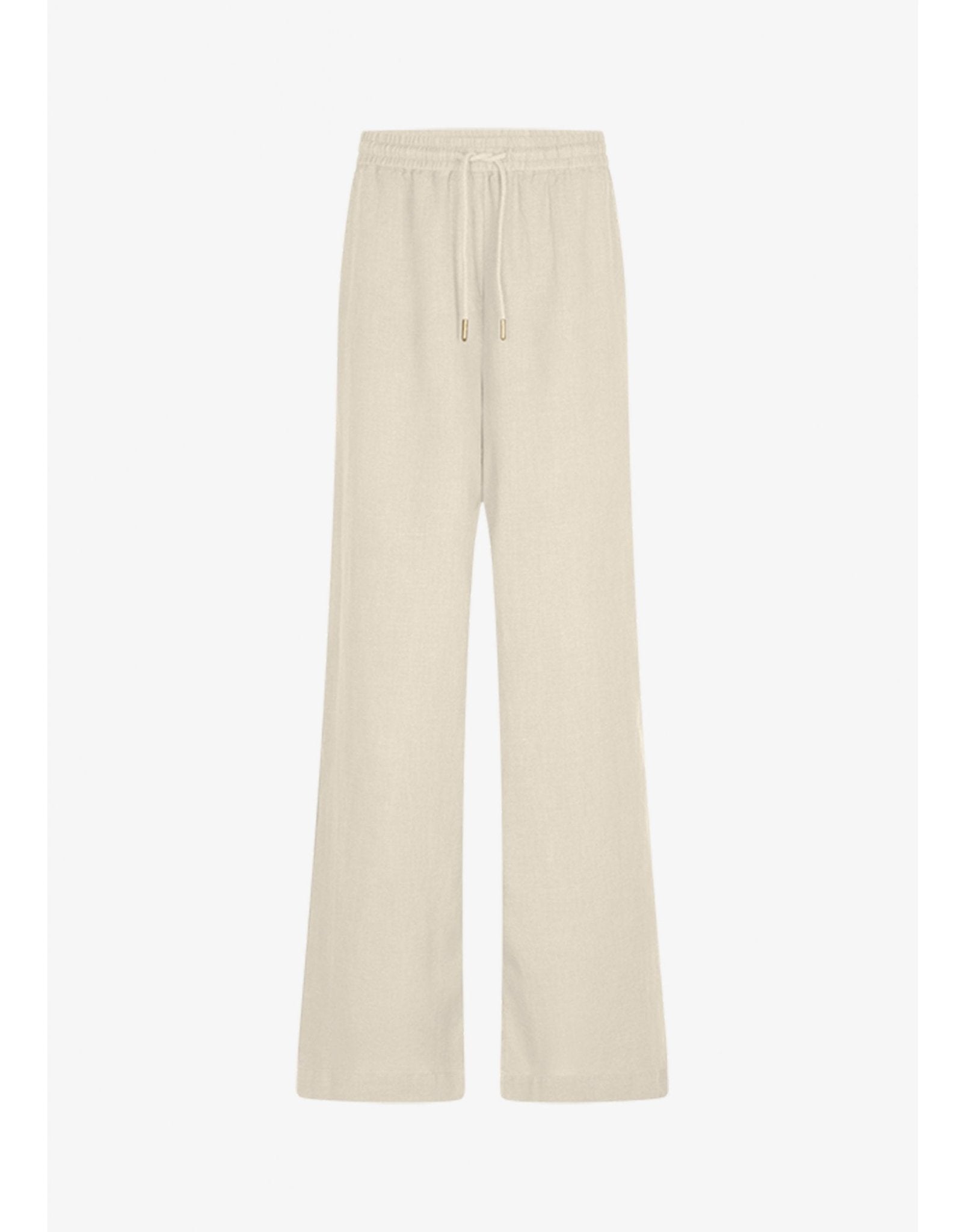 Young Ideas/Henmores - Elasticated Waist Wide Leg Trousers - 524 Khaki - 8