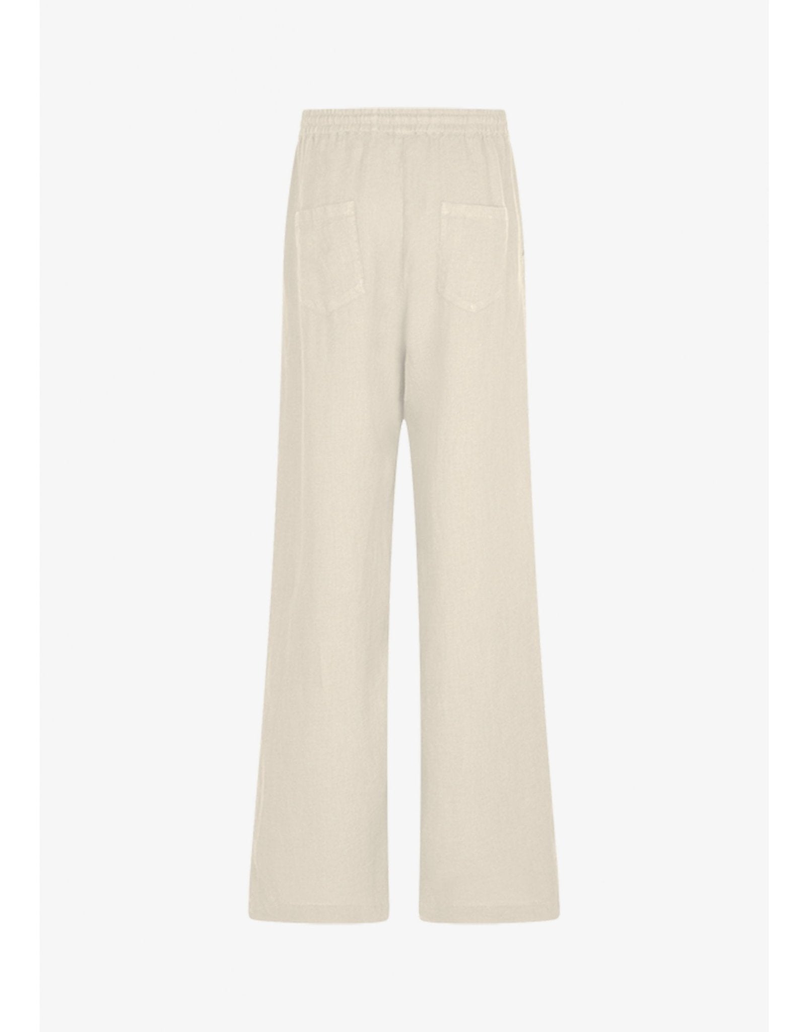 Young Ideas/Henmores - Elasticated Waist Wide Leg Trousers - 524 Khaki - 8