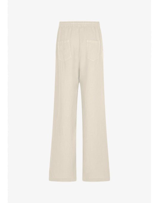 Young Ideas/Henmores - Elasticated Waist Wide Leg Trousers - 524 Khaki - 8