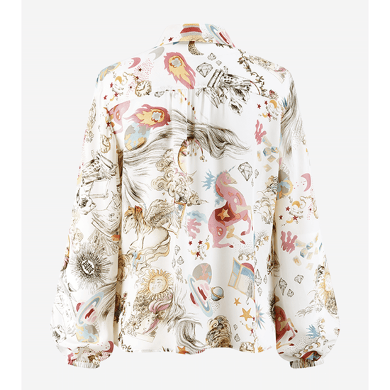 Young Ideas/Henmores - Fairytale Print Blouse - 143 Offwhite Patterned - 8