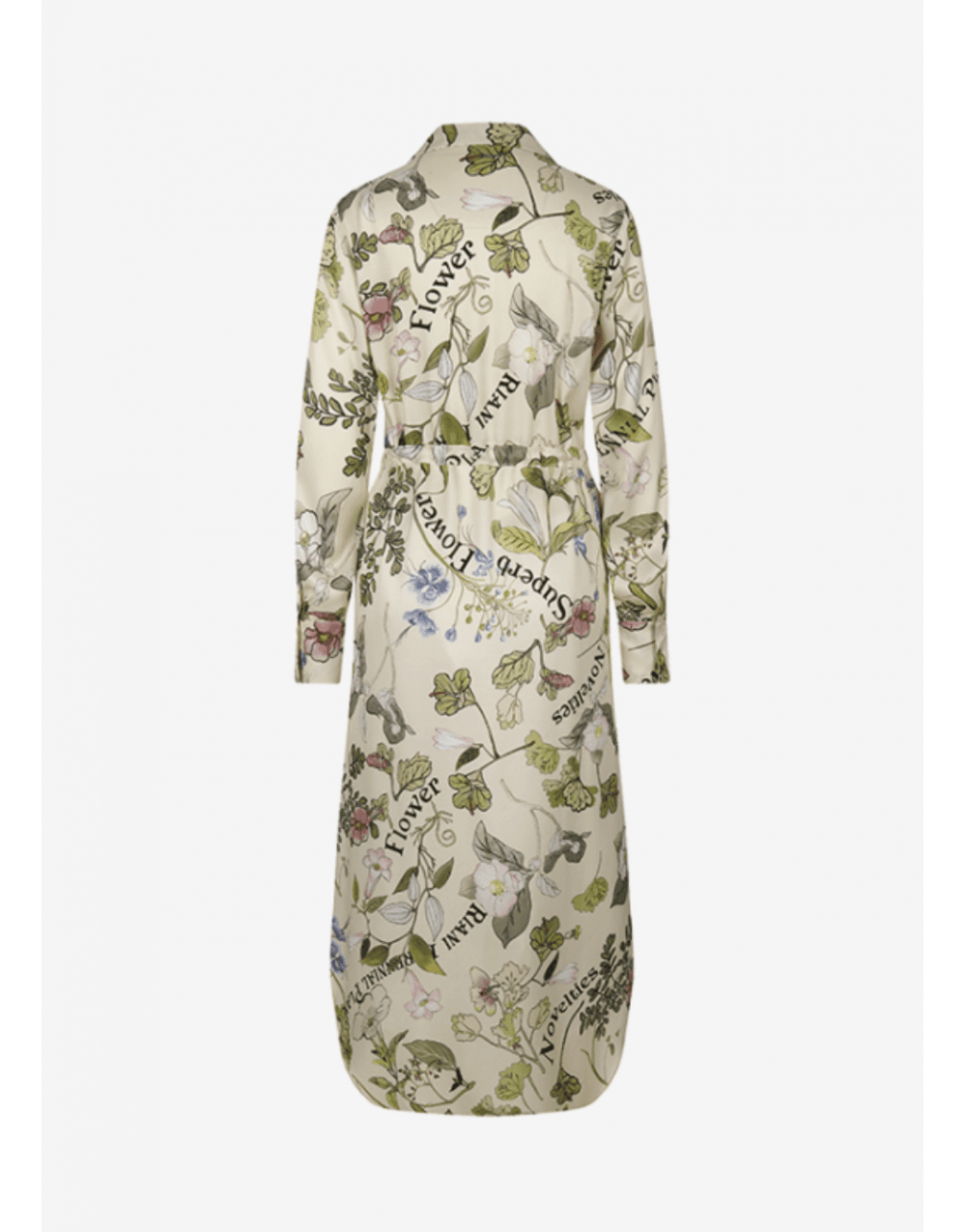 Young Ideas/Henmores - Floral Print Text Dress - 184 Ivory Multi - 8