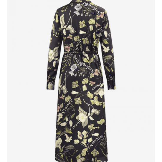 Young Ideas/Henmores - Floral Print Text Dress - 184 Ivory Multi - 8