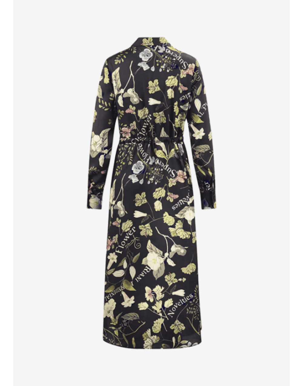 Young Ideas/Henmores - Floral Print Text Dress - 184 Ivory Multi - 8