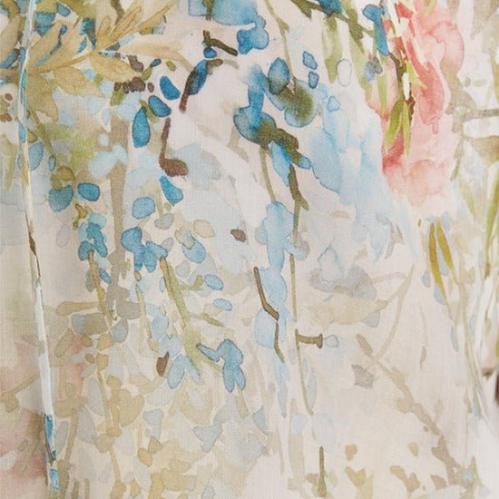 Young Ideas & Henmores - Floral Ruffle Collar Blouse - 184 Cream Multi - 8
