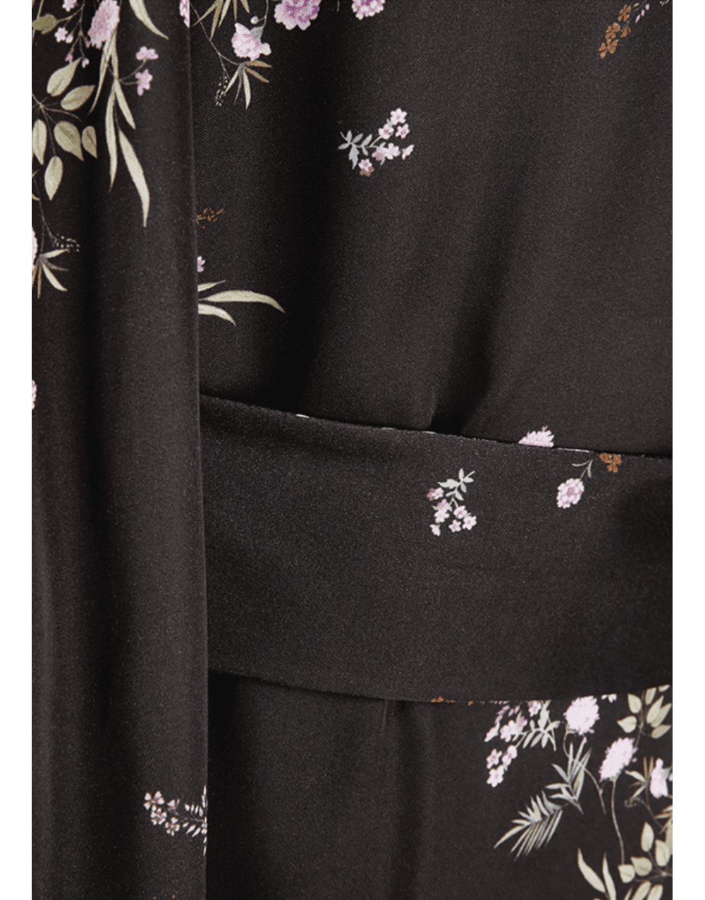 Young Ideas/Henmores - Floral Scatter V Neck Midi Dress - 692 Cacao Patterned - 8