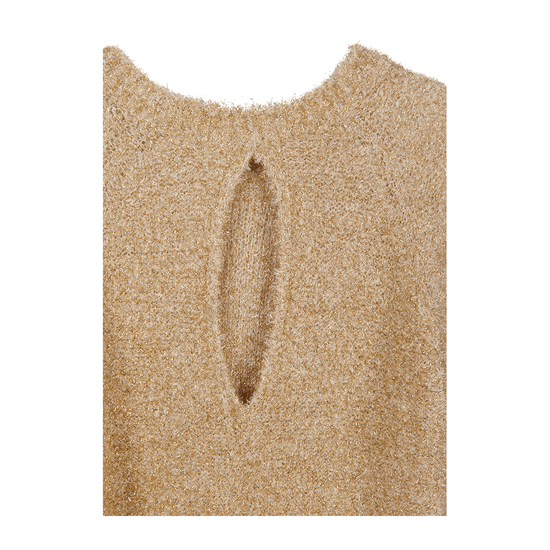 Young Ideas/Henmores - Glitter Crew Neck Jumper - 202 Gold - 10