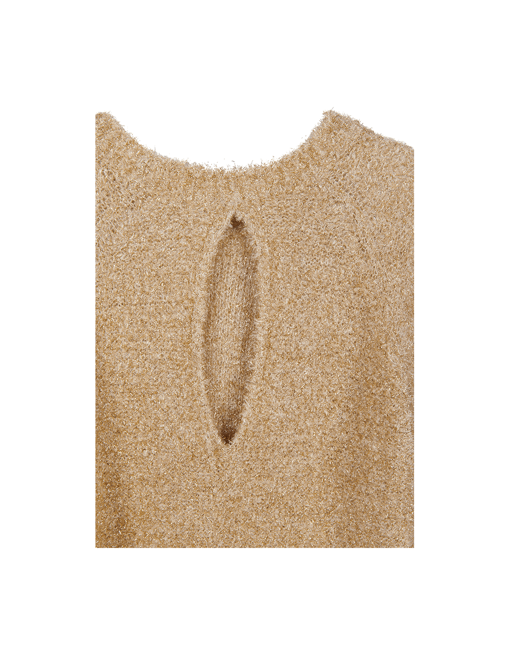 Young Ideas/Henmores - Glitter Crew Neck Jumper - 202 Gold - 10