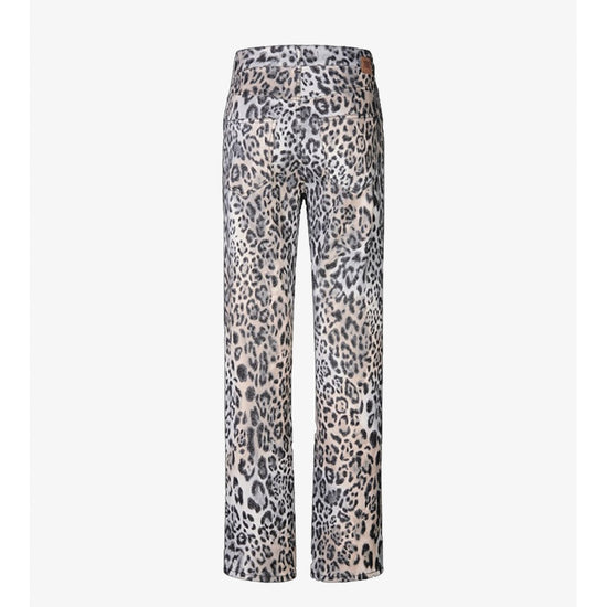 Young Ideas/Henmores - Himalaya Cheetah Print Straight Leg Jeans - 954 Grey Patterned - 8