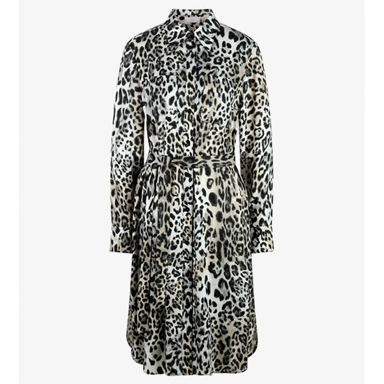 Young Ideas/Henmores - Himalaya Cheetah Print Tie Waist Dress - 954 Grey Patterned - 10