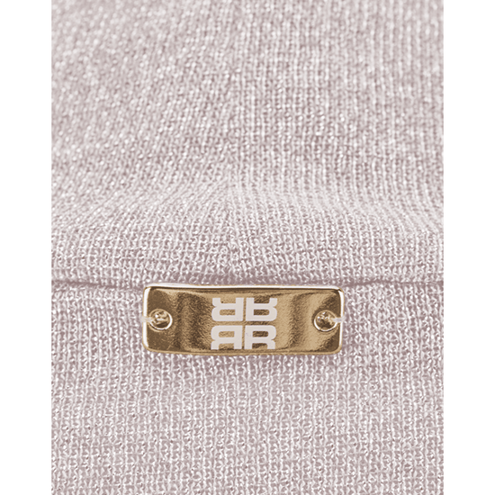 Young Ideas/Henmores - Jersey Lurex High Neck Top - 819 Panama Beige - 8