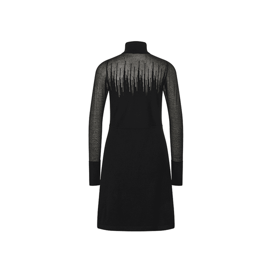 Young Ideas/Henmores - Long Sleeve Knitted Dress - 999 Black - 8