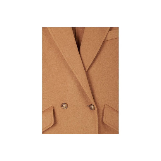 Young Ideas/Henmores - Loose Fit Double Button Pea Coat - 834 Cove Brown - 8