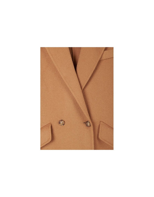 Young Ideas/Henmores - Loose Fit Double Button Pea Coat - 834 Cove Brown - 8