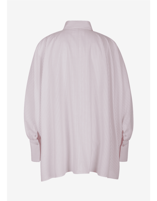 Young Ideas/Henmores - Loose Fit Pinstripe Blouse - 359 Lotus Print - 8