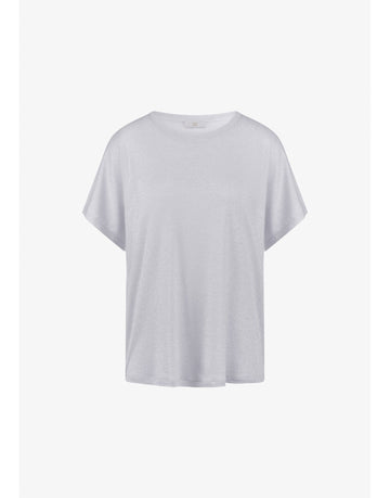 Young Ideas/Henmores - Lurex Jersey Relaxed Fit T-Shirt - 904 Light Grey - 8