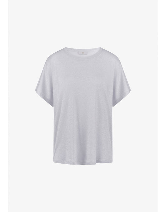 Young Ideas/Henmores - Lurex Jersey Relaxed Fit T-Shirt - 904 Light Grey - 8