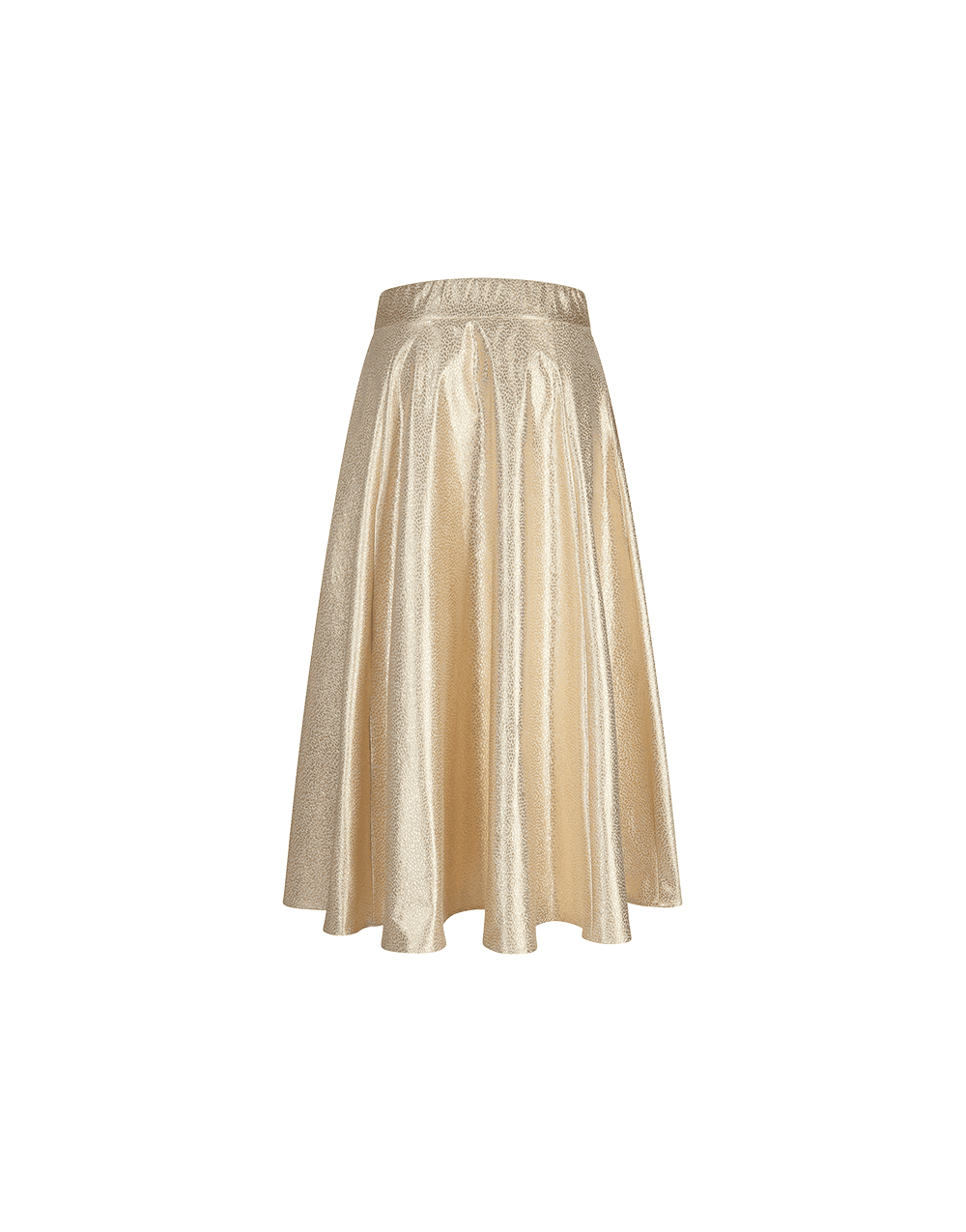 Young Ideas/Henmores - Metallic Textured Pleat Skirt - 280 Gold Pattern - 8