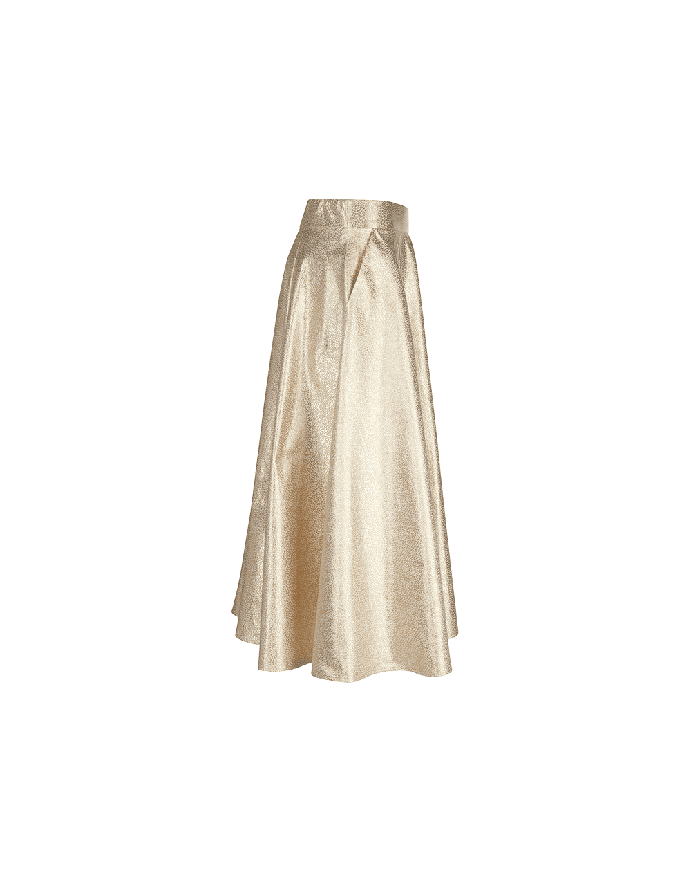 Young Ideas/Henmores - Metallic Textured Pleat Skirt - 280 Gold Pattern - 8