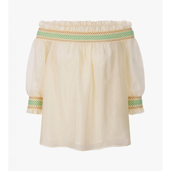 Young Ideas/Henmores - Off Shoulder Boho Blouse - 808 Dune - 8