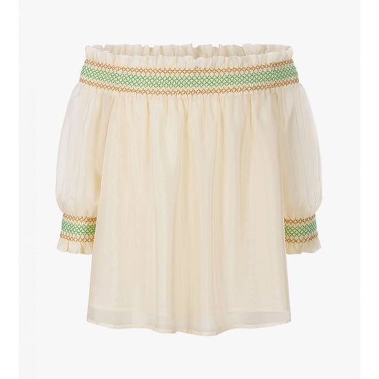 Young Ideas/Henmores - Off Shoulder Boho Blouse - 808 Dune - 8