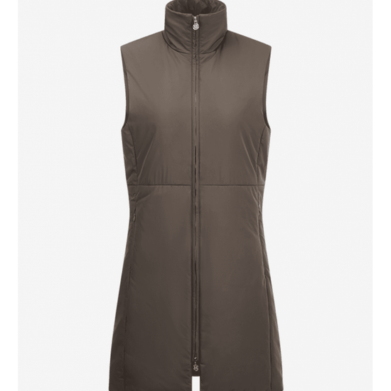 Young Ideas/Henmores - Padded Long Gilet - 641 Dreamwood Brown - 8