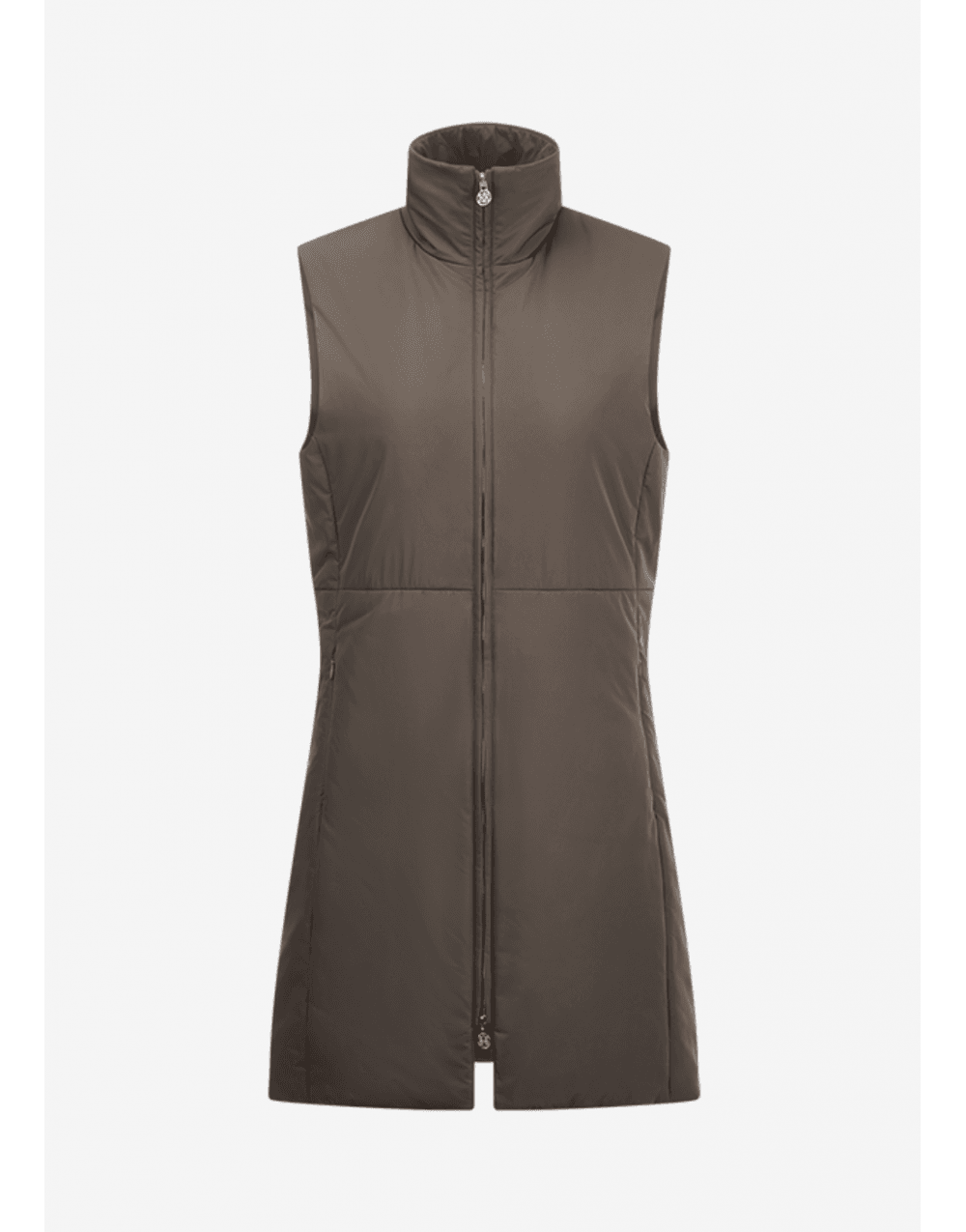 Young Ideas/Henmores - Padded Long Gilet - 641 Dreamwood Brown - 8