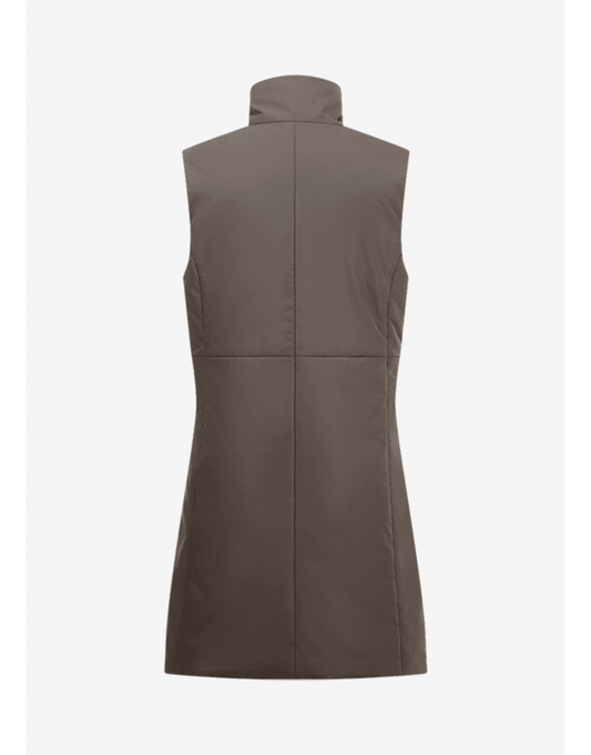 Young Ideas/Henmores - Padded Long Gilet - 641 Dreamwood Brown - 8