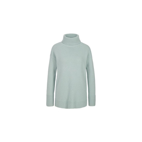 Young Ideas/Henmores - Ribbed Detail Roll Neck Jumper - 503 Glacier - S